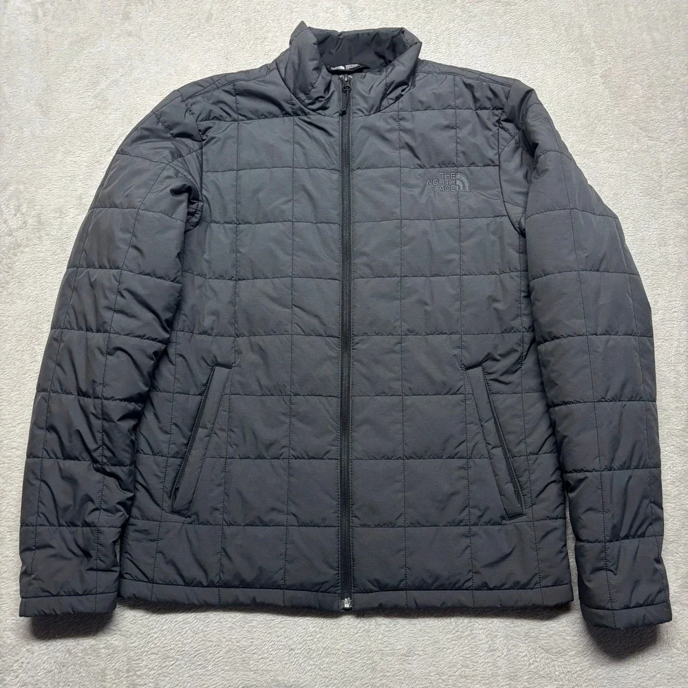 The North Face Jacket Mens S Junction Gray Primaloft Quilted NF0A33RO EUC